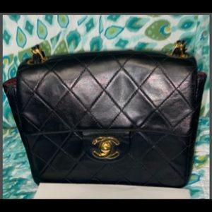 COPY - Vintage Square Classic Single Flap Lambski…